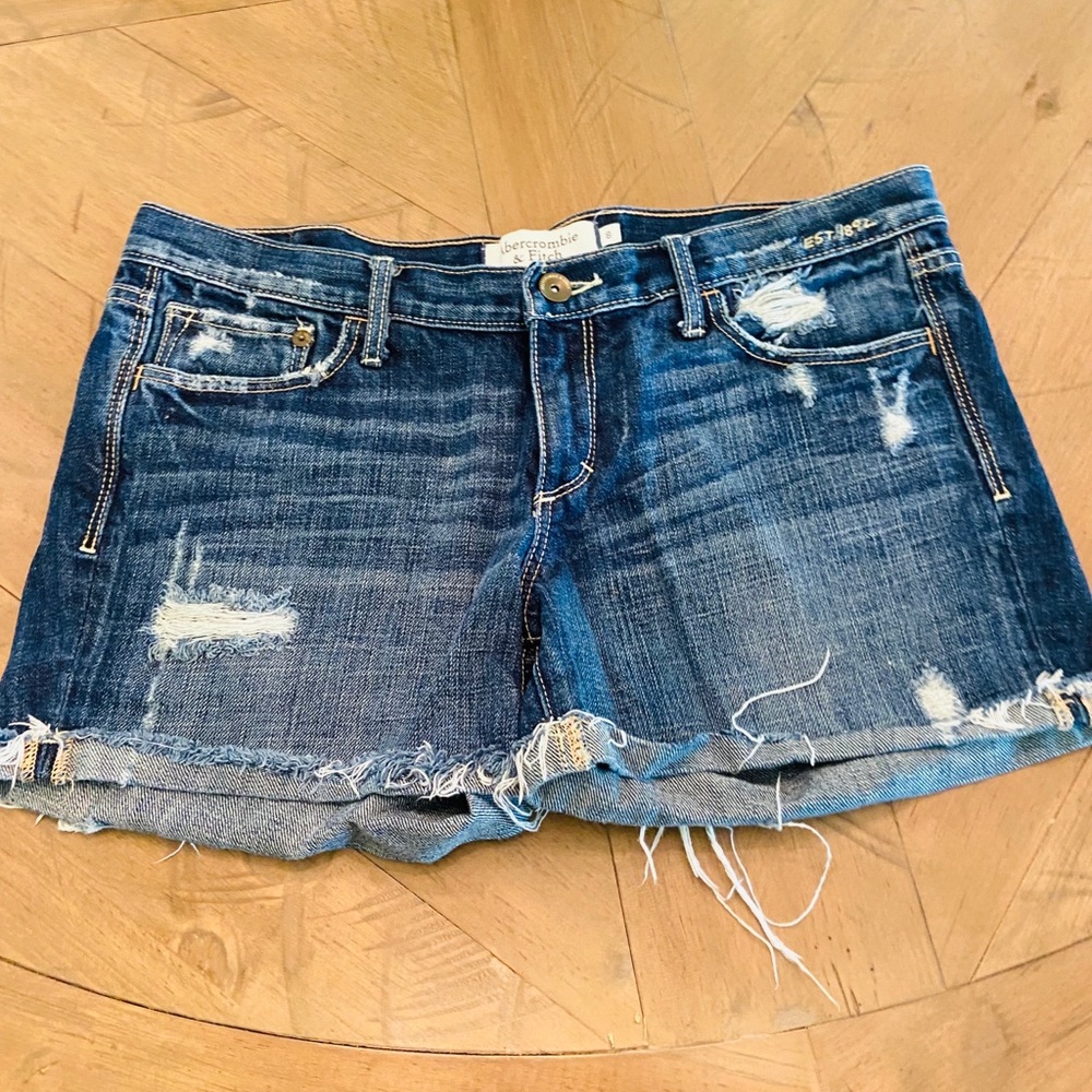 Abercrombie and Fitch womens jean shorts sz 8 boho